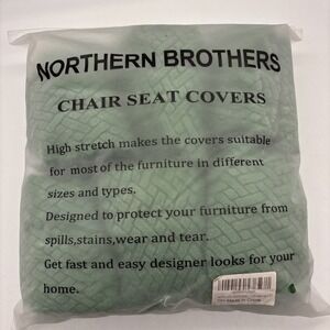 Dining room chair seat covers GREEN Northern Brothers X6 Christmas Holiday